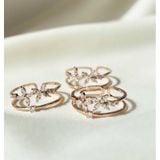 Nhẫn nữ hoa 4 cánh may mắn,hở freesize