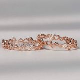 [ancafe.shop]Nhẫn tim xen kẽ nhau,tinh tế