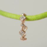 [ancafe.shop]Nhẫn bạc nữ hoa xen kẽ thanh lịch,đáng yêu