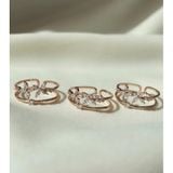 Nhẫn nữ hoa 4 cánh may mắn,hở freesize