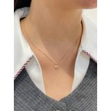 [ancafe.shop]Dây chuyền trái tim bạc mạ hồng