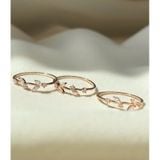 [ancafe.shop]Nhẫn bạc nữ nguyệt quế thanh lịch,đáng yêu