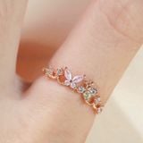 [ancafe.shop]Nhẫn nữ bướm tím đáng yêu,xinh xẻo