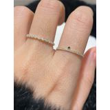 [ancafe.shop]Nhẫn ngón trỏ đá đen, nhẫn đá giữa đá mảnh mai