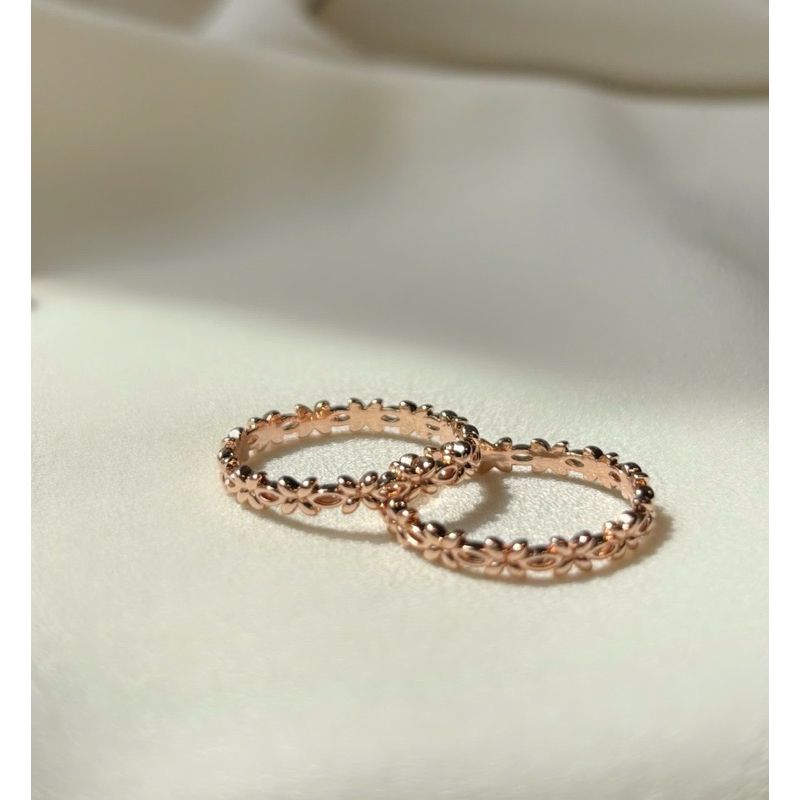 [ancafe.shop]Nhẫn bạc nữ hoa 4 lá may mắn xinh xắn