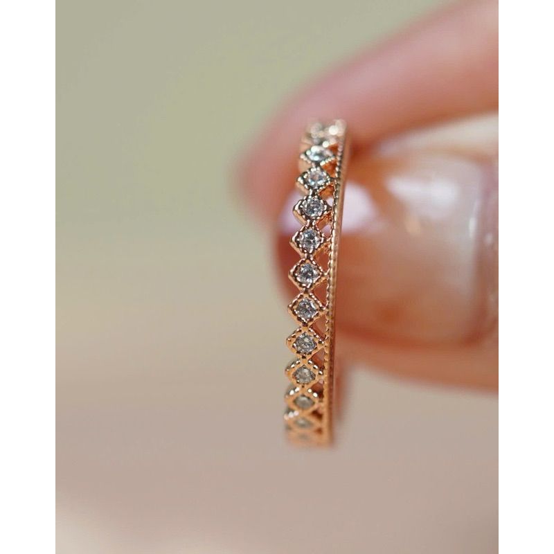 [Ancafe.shop]Nhẫn hình thoi sang chảnh