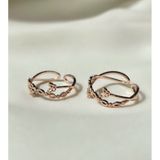 [ancafe.shop]Nhẫn bạc nữ freesize mix bướm và hoa đáng yêu