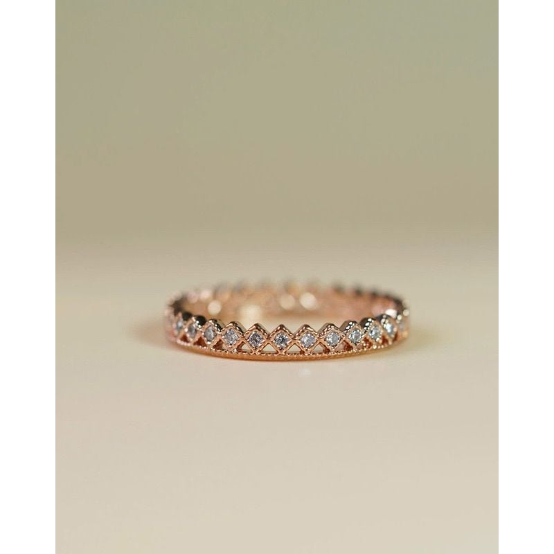 [Ancafe.shop]Nhẫn hình thoi sang chảnh