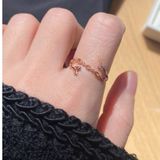 [ancafe.shop]Nhẫn bạc nữ freesize mix bướm và hoa đáng yêu