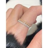 [ancafe.shop]Nhẫn hoa bạc thanh lịch, bông hoa, xinh