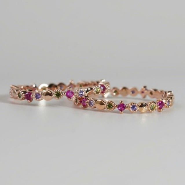 [ancafe.shop]Nhẫn nữ đá màu,đá tròn đáng yêu