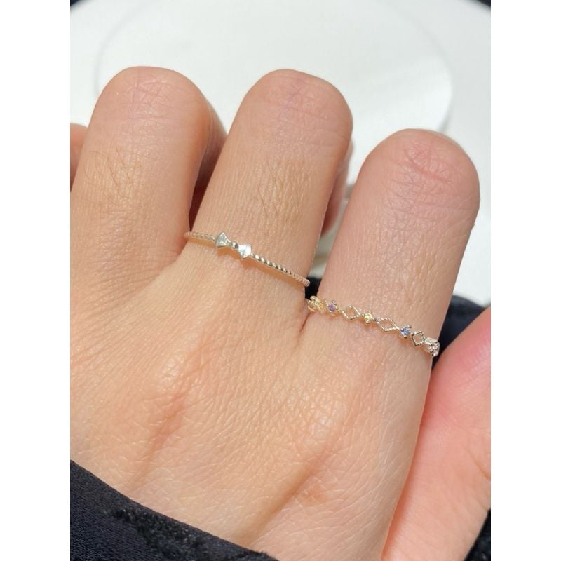 [ancafe.shop] Nhẫn, trỏ, đính đá, xinh xắn, đá màu