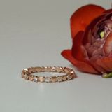 [ancafe.shop]Nhẫn bạc nữ,ngón út,đá xen kẽ tim,thanh lịch