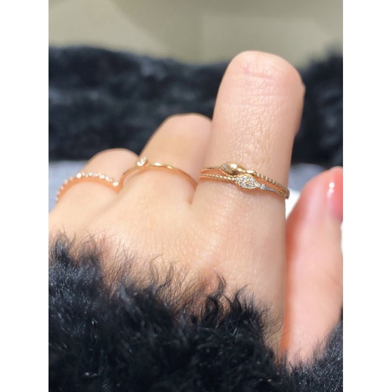 [ancafe.shop] Nhẫn, cá, đính đá, xinh xắn, hai cá