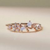 [ancafeshop]Nhẫn nữ mix hoa,nơ đá màu đáng yêu