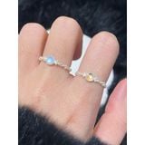 [ancafe.shop]Nhẫn đá, thanh lịch, hàn quốc, bạc nữ nhẫn