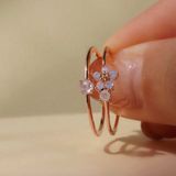 [ancafe.shop] Nhẫn nữ hoa đính đá,hở,freesize dễ phối