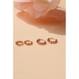 [ancafe.shop]Đôi vành bạc nữ tròn bi thanh lịch,hàn quốc