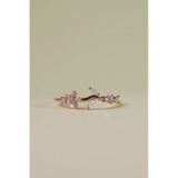 [ancafe.shop]Nhẫn nữ hoa lá đá màu,thanh lịch