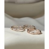 [ancafe.shop]Nhẫn nữ bạc 2 line freesize hoa 4 cánh thanh lịch