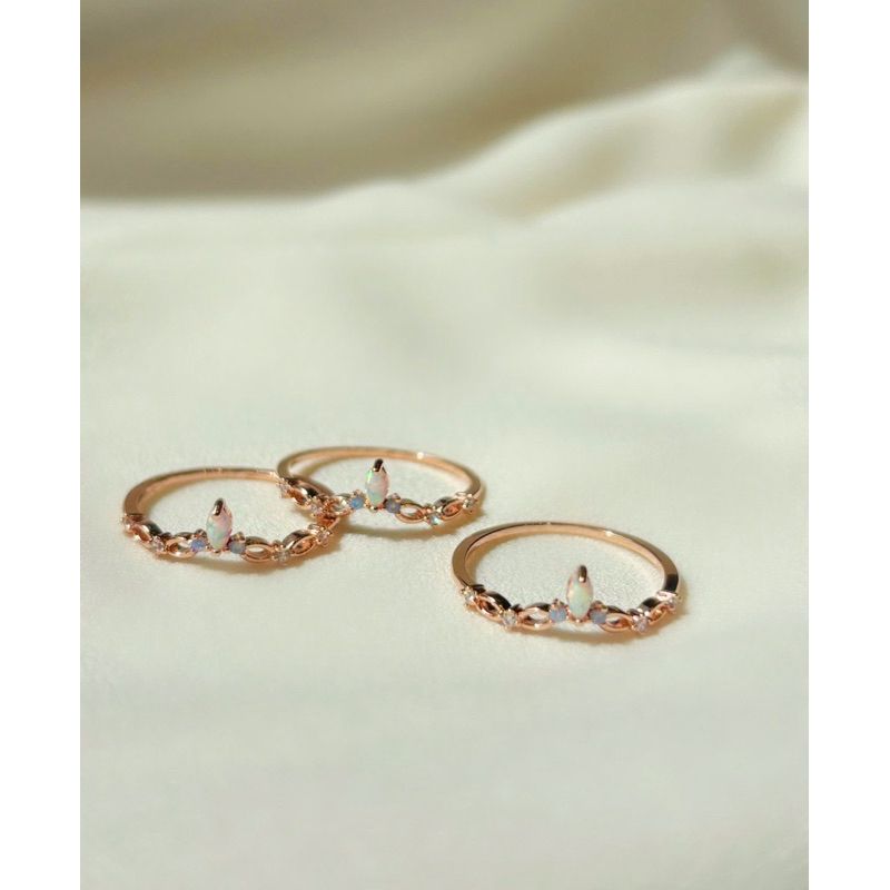 [ancafe.shop]Nhẫn vương miện bạc nữ thanh lịch