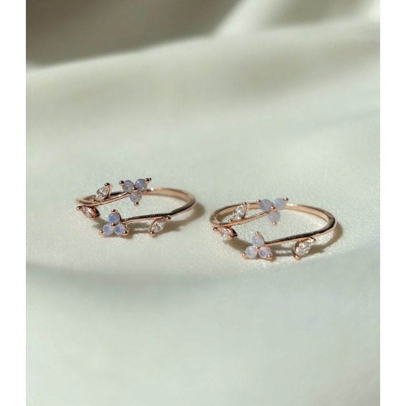 [ancafe.shop]Nhẫn nữ hở freesize bướm đá màu