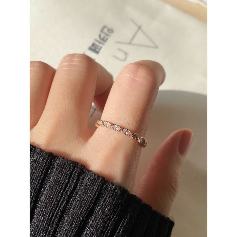 [ancafe.shop]Nhẫn đá bạc nữ thanh lịch,tinh tế