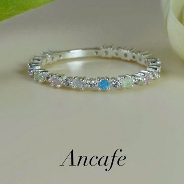 [ancafe.shop]Nhẫn đá màu bạc nữ 925