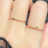 [ancafe.shop]Nhẫn ngôi sao nhỏ bạc nữ thanh lịch