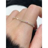 [ancafe.shop]Nhẫn ngón trỏ đá nhiều màu, ngón giữa tim nhỏ với một viên đá lấp lánh