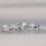 [ancafe.shop]Nhẫn bạc 925 nữ tim xen kẽ nhau