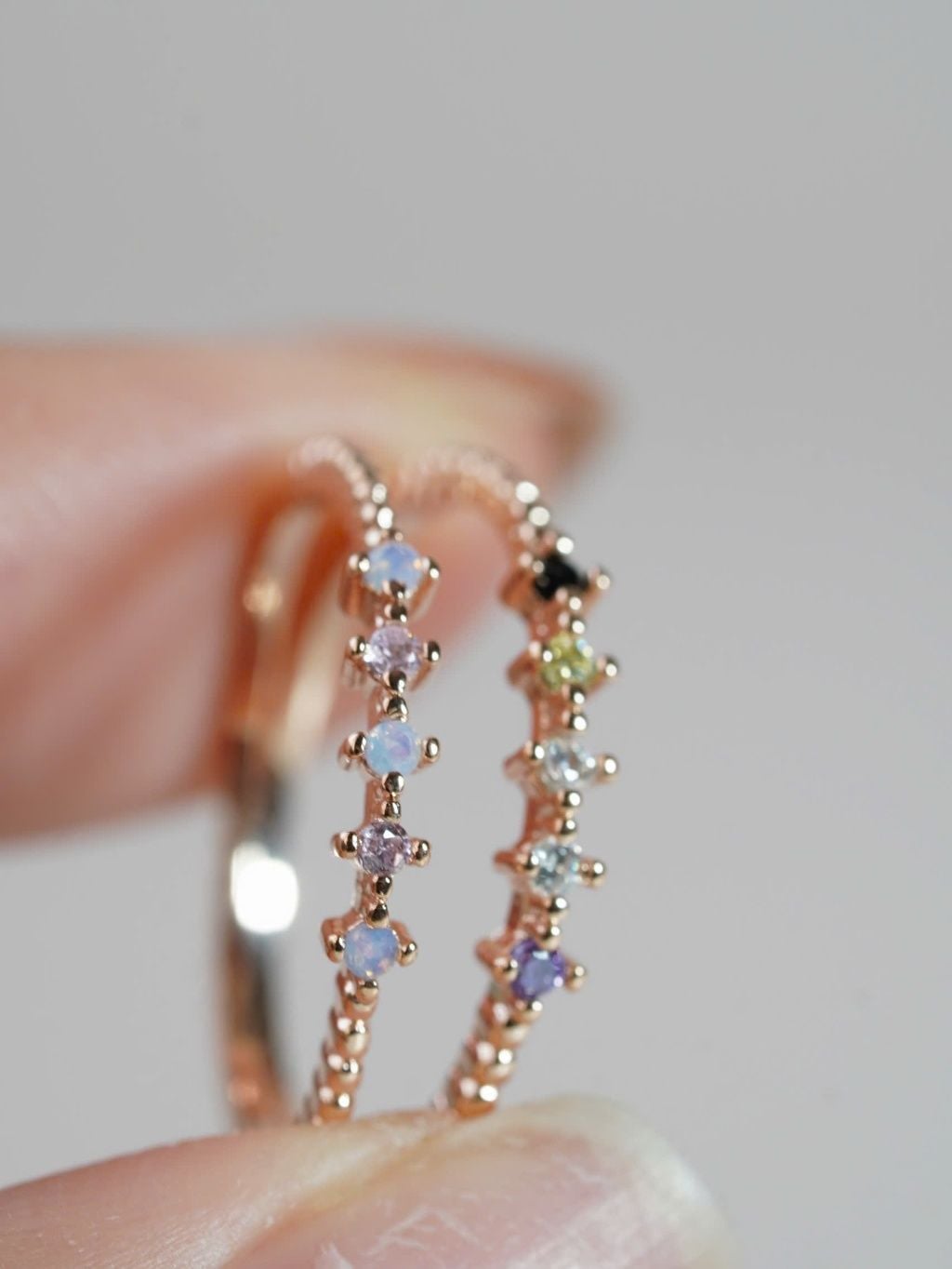 [ancafe.shop]Nhẫn đá màu nữ,nhiều màu,trơn bi