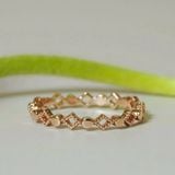 [ancafe.shop]Nhẫn bạc ,ngón út,xen kẽ,thanh lịch