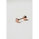 [ancafe.shop]1 chiếc hoa tai vàng 14k,hoa 4 lá đá moissanite