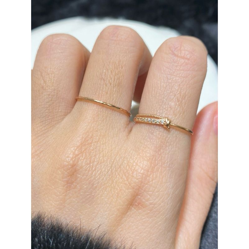 [ancafe.shop] Nhẫn, trỏ,đính đá, xinh xắn, thắt nút, thanh lịch, xinh xắn