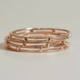 [ancafe.shop]Nhẫn hoạ tiết kẻ ngang, thanh lịch, hàn quốc