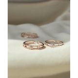 [ancafe.shop]Nhẫn nữ bạc 2 line freesize hoa 4 cánh thanh lịch