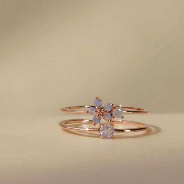 [ancafe.shop] Nhẫn nữ hoa đính đá,hở,freesize dễ phối