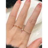 [ancafe.shop]Nhẫn đá hoa thanh lịch, Hàn Quốc