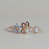 [ancafe.shop]Nhẫn nữ hở freesize bướm hoa