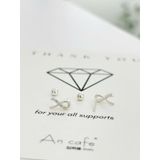 [ancafe.shop]Đôi bông tai nữ bạc chữ X