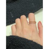 [ancafe.shop[Nhẫn freesize, 2 lines, lấp lánh