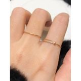 [ancafe.shop] Nhẫn, trỏ,đính đá, xinh xắn, thắt nút, thanh lịch, xinh xắn