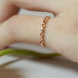 [ancafe.shop]Nhẫn bạc ,ngón út,xen kẽ,thanh lịch