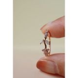 [ancafe.shop]Nhẫn nữ hoa lá đá màu,thanh lịch