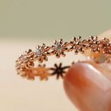 [ancafe.shop]Nhẫn bạc nữ hoa xen kẽ nhau