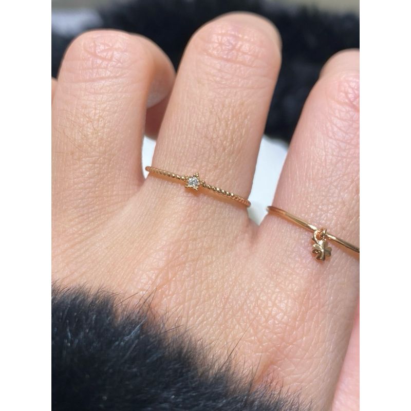 [ancafe.shop]Nhẫn hoa bốn cánh swing, thanh lịch