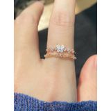 [ancafe.shop]Nhẫn bướm nữ hai line dễ thương,trang nhã