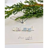 [ancafe.shop]bông tai bạc nữ hoa đá màu tím