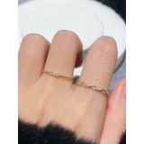 [ancafe.shop]Nhẫn xoắn thanh lịch, xoắn đá, hàn quốc